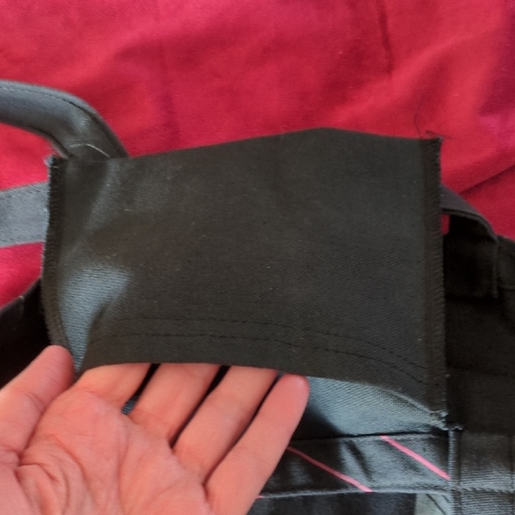 Graphic Tote Bag with Pink Accents - Picture 3 of 3